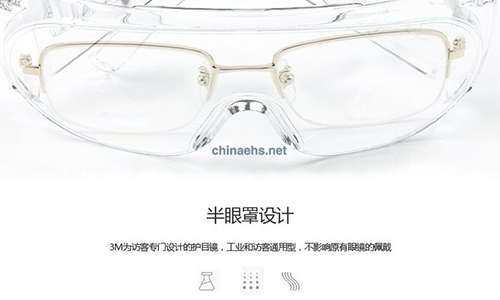 3M1611HC 访客用防护眼镜防紫外线防冲击3M1611护目镜防刮擦4.jpg